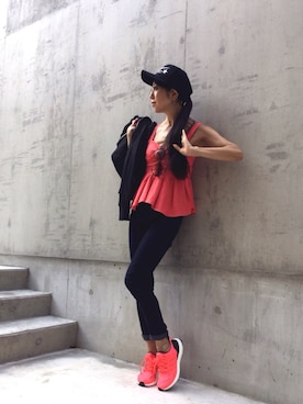 「je（ジェイイー）のアイテム」を使った、euro flat PRESS lisaさん（レディース・157cm）の秋コーディネート