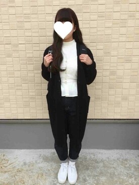 「ハイネックトップス」｜Rikaさん（レディース・162cm）の春コーディネート
