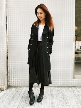 「McQ Alexander McQueen（マックキューアレキサンダーマックイーン）のアイテム（その他）」を使った、Kelさん（レディース・174cm）の冬コーディネート