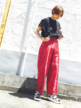 「amatunal（アマチュナル）のアイテム」を使った、yuiさん（レディース・167cm）の夏コーディネート