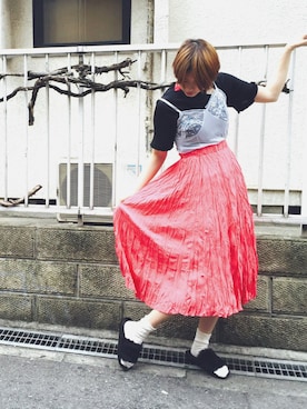 「ファーサンダル」｜yuiさん（レディース・167cm）の夏コーディネート