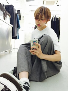 「アイテム（ピアス（片耳用））」を使った、yuiさん（レディース・167cm）の夏コーディネート