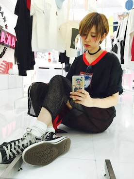 「アイテム（ピアス（片耳用））」を使った、yuiさん（レディース・167cm）の夏コーディネート