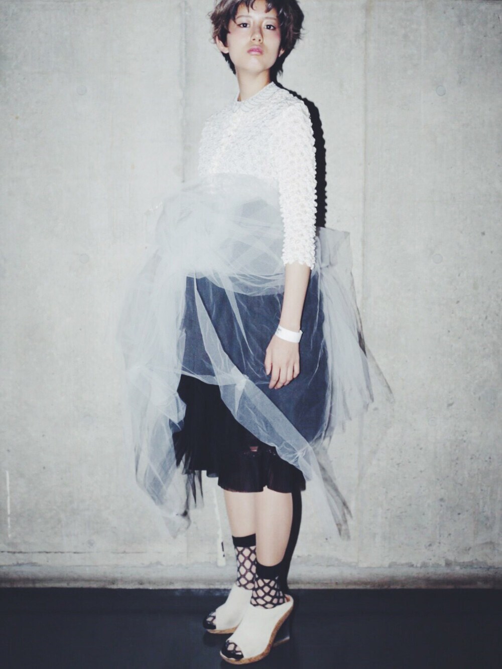 tricot COMME des GARCONSのスカートを使った人気ファッション