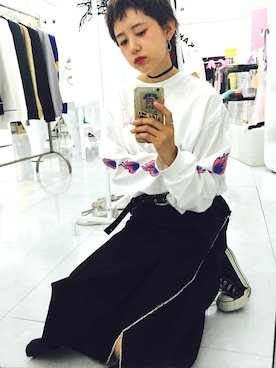 「tricot COMME des GARCONS（トリココムデギャルソン）のアイテム」を使った、yuiさん（レディース・167cm）の秋コーディネート