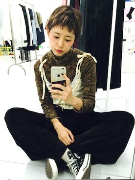 「amatunal（アマチュナル）のアイテム」を使った、yuiさん（レディース・167cm）の秋コーディネート