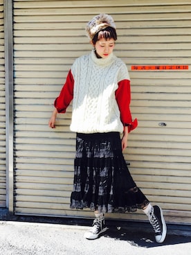 「amatunal（アマチュナル）のアイテム」を使った、yuiさん（レディース・167cm）の秋コーディネート