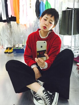 「tricot COMME des GARCONS（トリココムデギャルソン）のアイテム」を使った、yuiさん（レディース・167cm）の秋コーディネート
