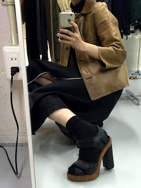 「tricot COMME des GARCONS（トリココムデギャルソン）のアイテム」を使った、yuiさん（レディース・167cm）の秋コーディネート