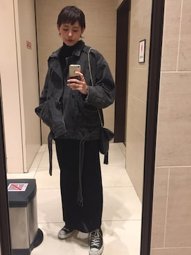 「tricot COMME des GARCONS（トリココムデギャルソン）のアイテム」を使った、yuiさん（レディース・167cm）の冬コーディネート