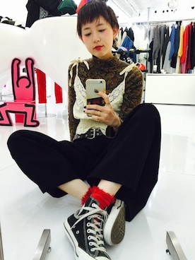 「tricot COMME des GARCONS（トリココムデギャルソン）のアイテム」を使った、yuiさん（レディース・167cm）の冬コーディネート