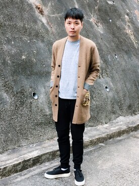 「N.HOOLYWOOD」｜「アイテム（カバーオール）」を使った、Matthew Chiu さん（メンズ・178cm）の冬コーディネート
