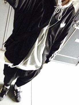 「アイテム（ジャージ）」を使った、uuuuuuuuuuuuさん（メンズ・173cm・20代）の秋コーディネート
