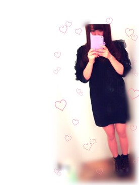 「dazzlin（ダズリン）のアイテム（PC・スマホグッズ/家電）」を使った、mayaさん（レディース・159cm）の冬コーディネート