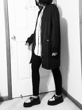 「FOREVER 21」｜「アイテム（トレンチコート）」を使った、Rinaさん（レディース・160cm）の秋コーディネート