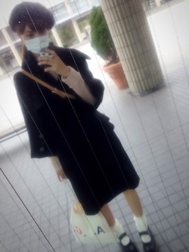 「tricot COMME des GARCONS（トリココムデギャルソン）のアイテム（レッグウェア）」を使った、まいきゃみそさん（レディース・172cm）の秋コーディネート