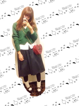 「tricot COMME des GARCONS（トリココムデギャルソン）のアイテム（レッグウェア）」を使った、まいきゃみそさん（レディース・172cm）の冬コーディネート