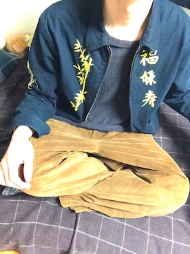 「アイテム（バングル/リストバンド）」を使った、shさん（メンズ・177cm・20代）の冬コーディネート
