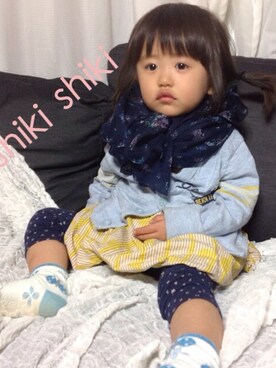 「ボーイッシュ」｜shikiさん（キッズ・90cm）の秋コーディネート