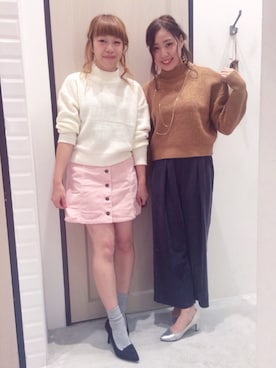 「UNRELISH（アンレリッシュ）のアイテム（スカート）」を使った、UNRELISH　OFFICIALさん（レディース・160cm）の秋コーディネート