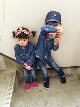 a-taさん(キッズ・100cm)の春コーディネート