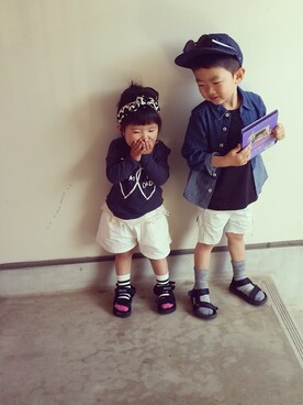 a-taさん（キッズ・100cm）の春コーディネート