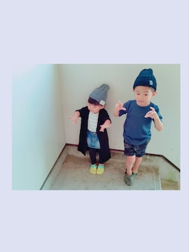 a-taさん（キッズ・100cm）の秋コーディネート