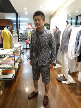 「TETE HOMME（テットオム）のアイテム（シューズ）」を使った、yuuichiさん（メンズ・174cm）の春コーディネート