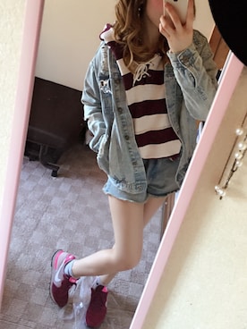 「ウエストイン」｜「アイテム（ワンピース/ドレス）」を使った、LINA ♥︎⃛さん（レディース・162cm）の秋コーディネート