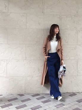 「ゆるずる」｜「アイテム（ジャケット/アウター）」を使った、伊藤沙織さん（レディース・162cm）の秋コーディネート