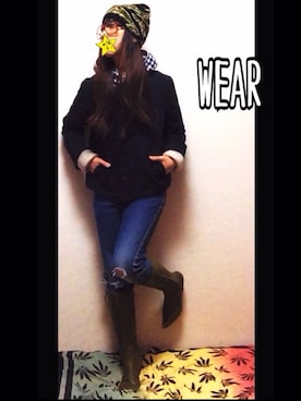 「Marc by Marc Jacobs（マークバイマークジェイコブス）のアイテム（ブーツ）」を使った、ちんちくりんm(_ _)mさん（レディース・152cm）の冬コーディネート
