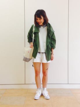 「AS KNOW AS PINKY（アズノゥアズピンキー）のアイテム（モッズコート）」を使った、yukiさん（レディース・158cm）の冬コーディネート