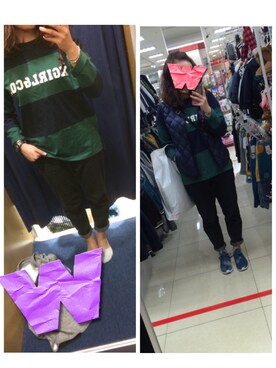 「MINI CREAMのアイテム」を使った、シンディさん（レディース・155cm）の秋コーディネート