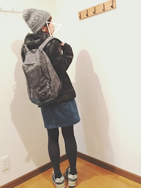 「タイツ×靴下」｜「アイテム（その他）」を使った、あゆさん（レディース・157cm）の冬コーディネート