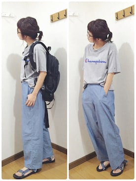 「7月WEAR夏のサンダル祭り」｜あゆさん（レディース・157cm）の夏コーディネート
