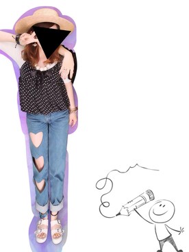 「厚底」｜ｔ ｅ ｋ ｅ さん（レディース・152cm）の夏コーディネート