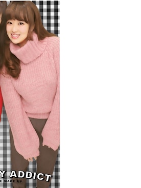 「ピンクニット」｜y u k iさん（レディース・161cm）の冬コーディネート