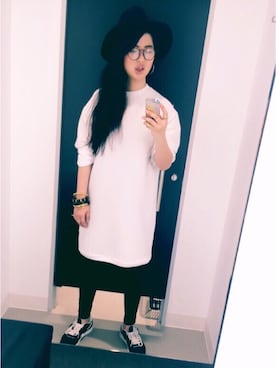 「Reebok（リーボック）のアイテム（スニーカー、その他）」を使った、maicoさん（レディース・174cm）の夏コーディネート