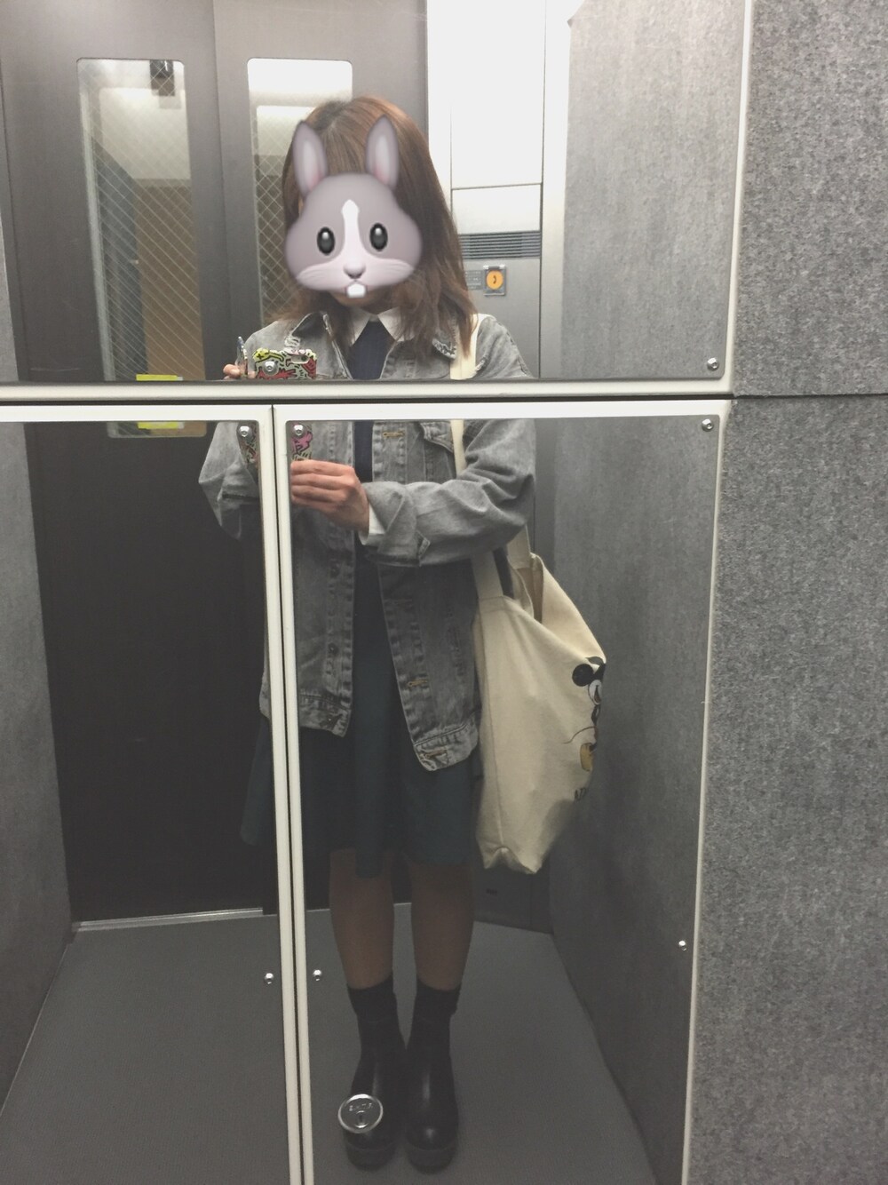 「LOWRYS FARMの●○mikoa LOWRYS FARM○●TCツイルギャザースカート 554504（スカート、グリーン系）」を使った、HAZUK!さん（レディース・154cm）の春コーディネートの1枚目の写真