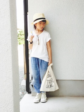 「STUDIOUS（ステュディオス）のアイテム」を使った、i_Kaさん（キッズ・120cm）の夏コーディネート