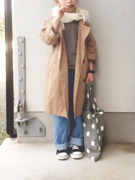 「SMELLY（スメリー）のアイテム」を使った、i_Kaさん（キッズ・123cm）の冬コーディネート