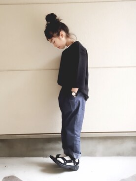 「A part by（アパートバイ）のアイテム」を使った、i_Kaさん（キッズ・123cm）の春コーディネート