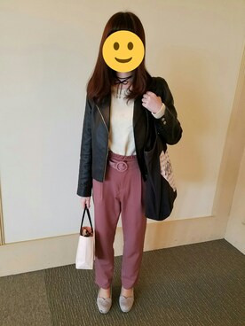 「NADIA（NADIA）のアイテム（バッグ）」を使った、ゆっけさん（レディース・155cm）の秋コーディネート