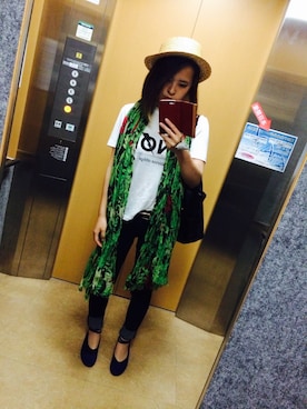 「カッコイイ女子」｜「アイテム（その他）」を使った、ruaさん（レディース・158cm）の夏コーディネート
