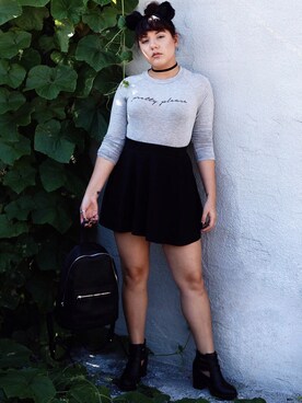 「R29ChillyMini」｜Ashley Jacklynさん（レディース・155cm）の秋コーディネート