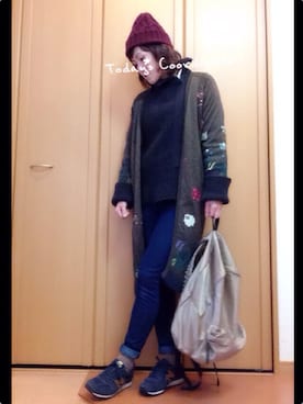 「A.I.P（エーアイピー）のアイテム」を使った、cha!!さん（レディース・156cm）の冬コーディネート