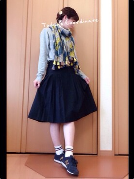 「CACHAREL（キャシャレル）のアイテム」を使った、cha!!さん（レディース・156cm）の春コーディネート