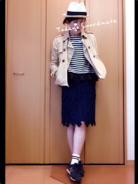 「JOSEPH ABBOUD（ジョセフアブード）のアイテム（ジャケット/アウター）」を使った、cha!!さん（レディース・156cm）の春コーディネート