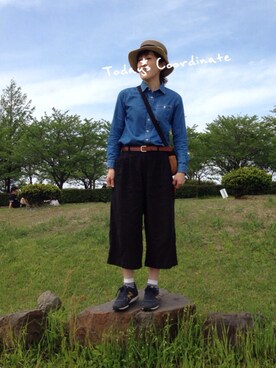 「デニムファン感謝祭（告知）」｜cha!!さん（レディース・156cm）の春コーディネート