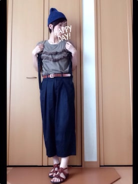 「A.I.P（エーアイピー）のアイテム」を使った、cha!!さん（レディース・156cm）の夏コーディネート